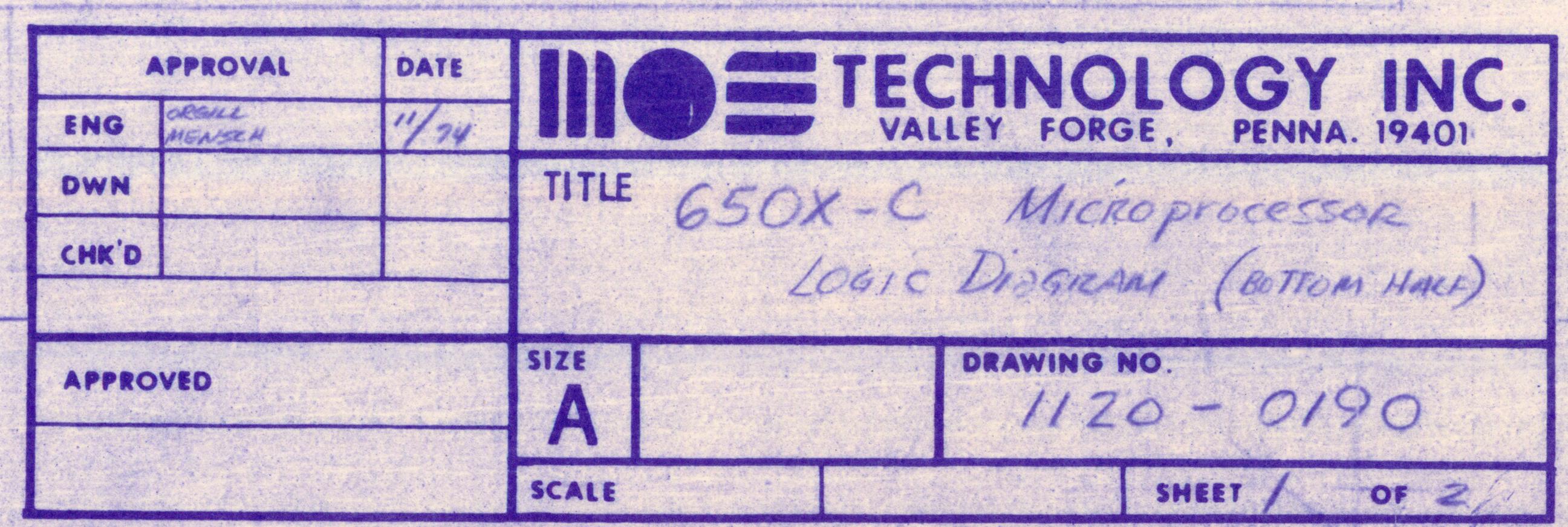 ID from sheet 1 "bottom half" (bears the date 11/74)