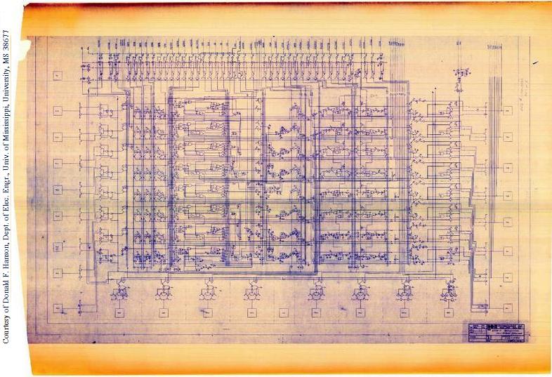 Sheet 1 "bottom half" Registers and Busses (bears the date 11/74)