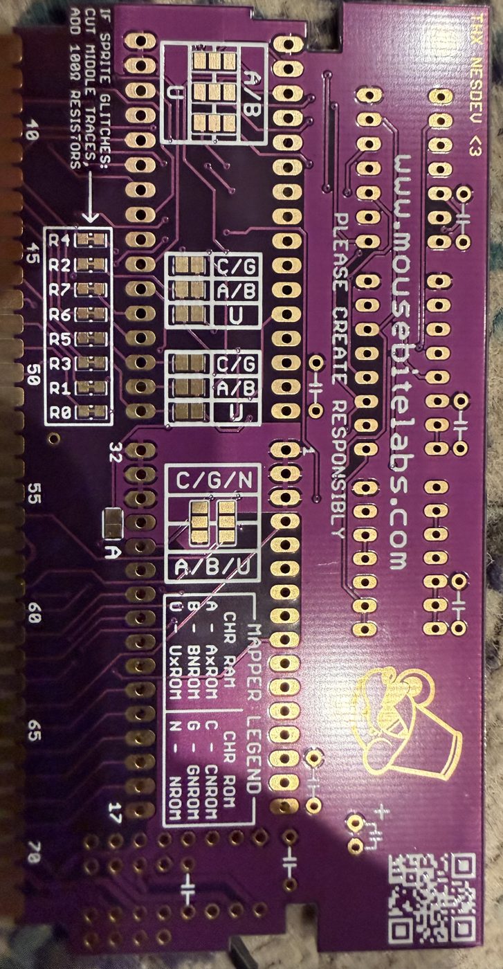 the back of the board