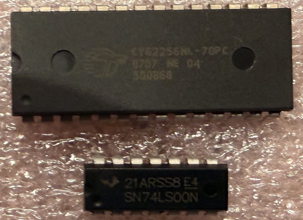 the static RAM and the NAND