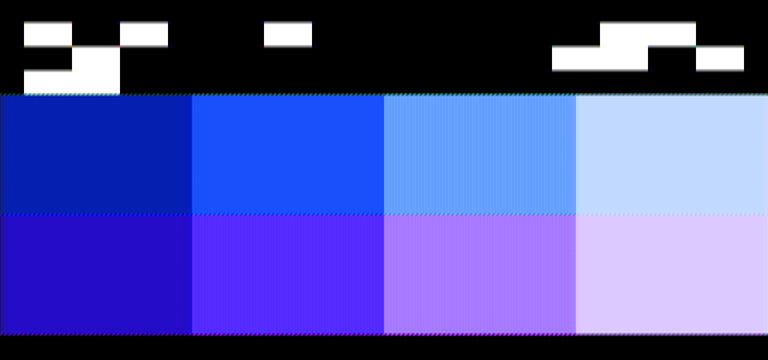screen 1: eight patches of the palette