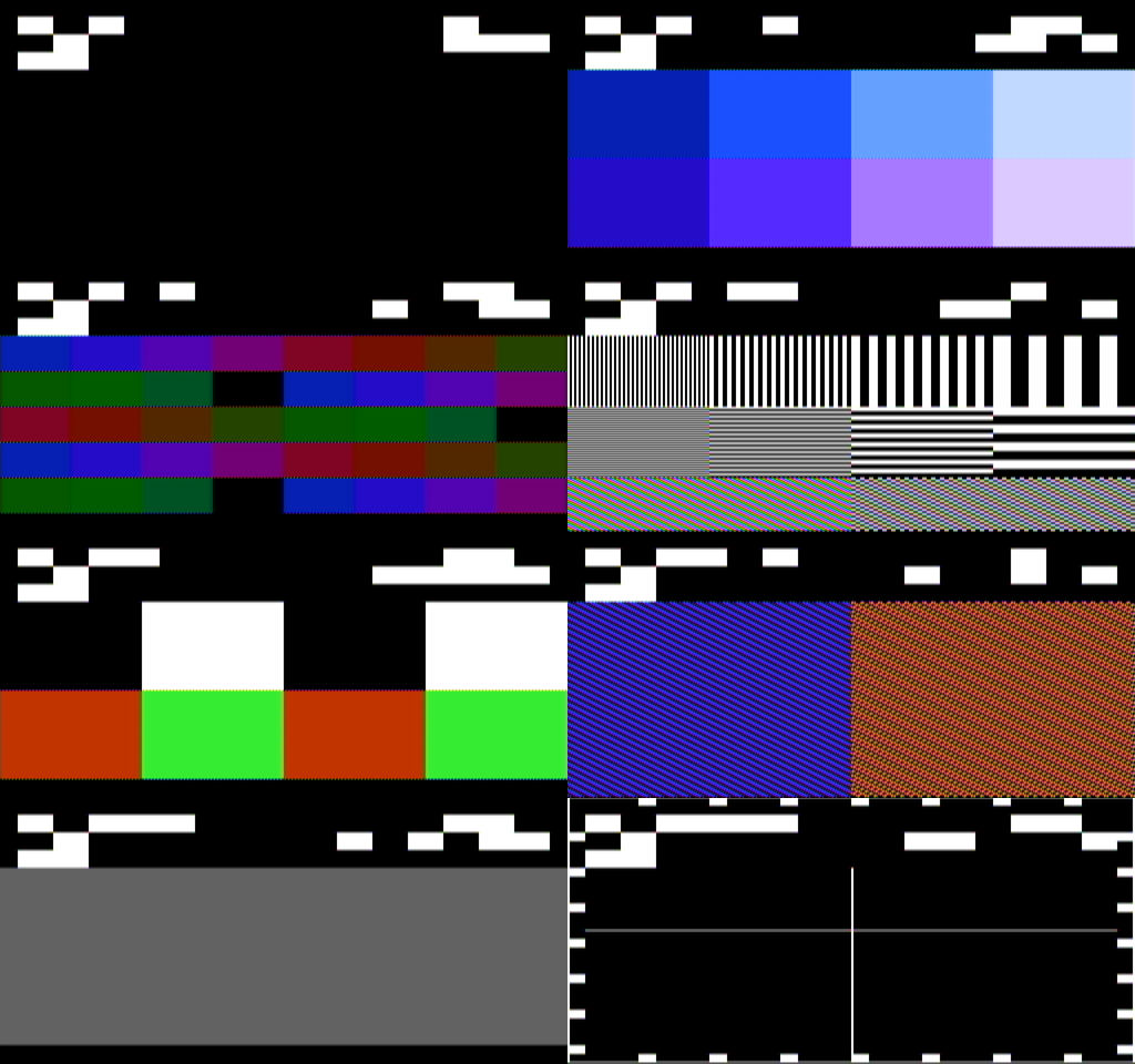 all eight screens