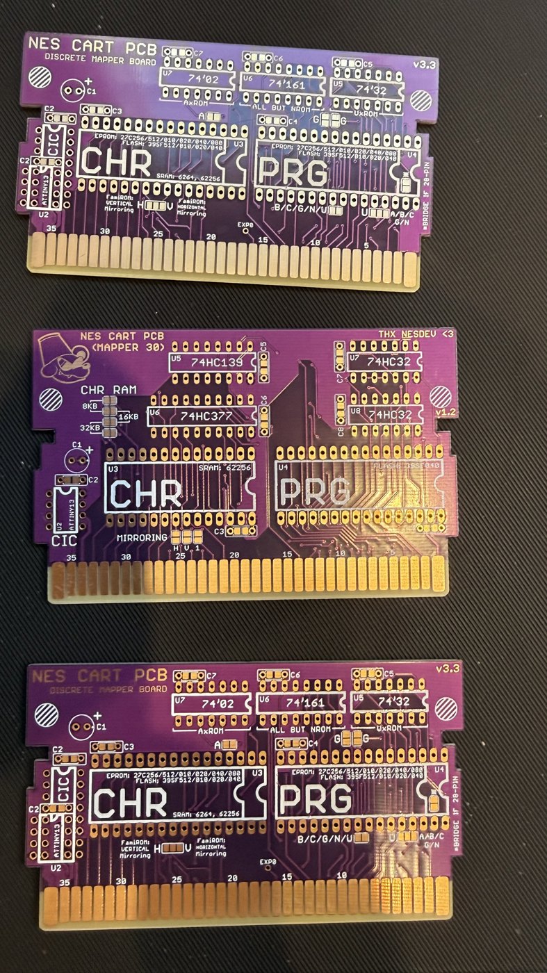 two discrete-mapper boards and one mapper 30 board