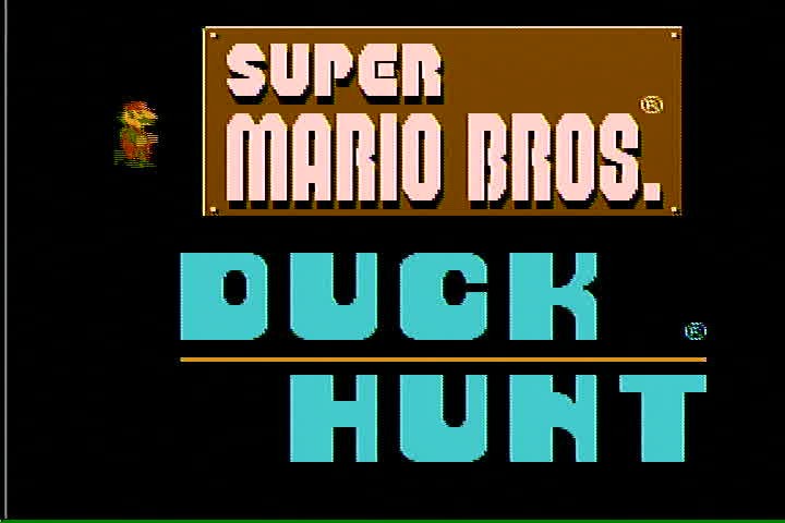 The grabber's first frame: the title screen